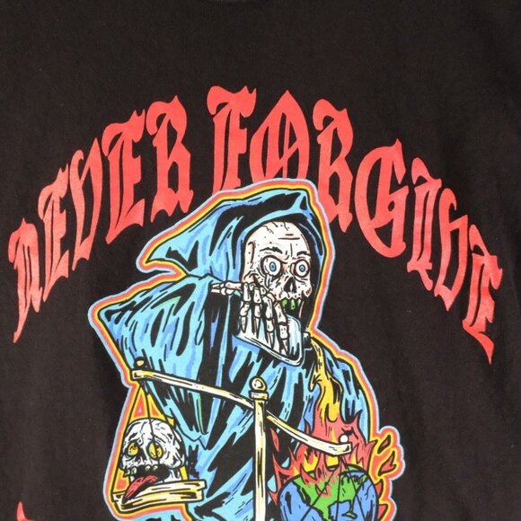 Broken Promises T Shirt Extra Large Black Double Sided Never Forgive - Picture 2 of 10